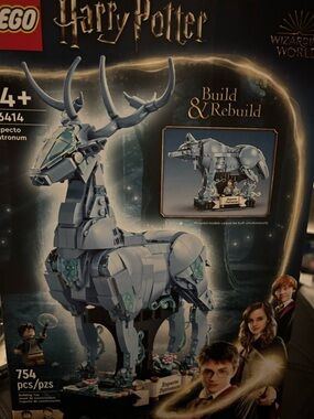 Lego Harry Potter Silvery Blue Patronus Stag Build